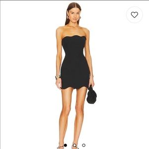 Natalie Rolt Daisy Mini Dress in black